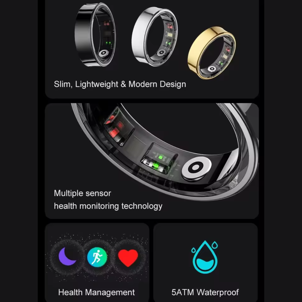 FutureTechBand™ | Smart Ring Gen 9 with Surge Charger